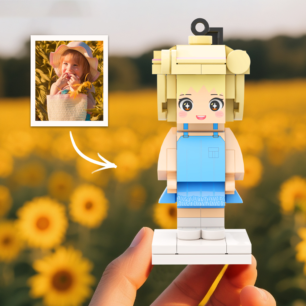 Mini Figuras De Ladrillo Personalizadas Para Una Persona, Llavero Divertido Para Bolso - 