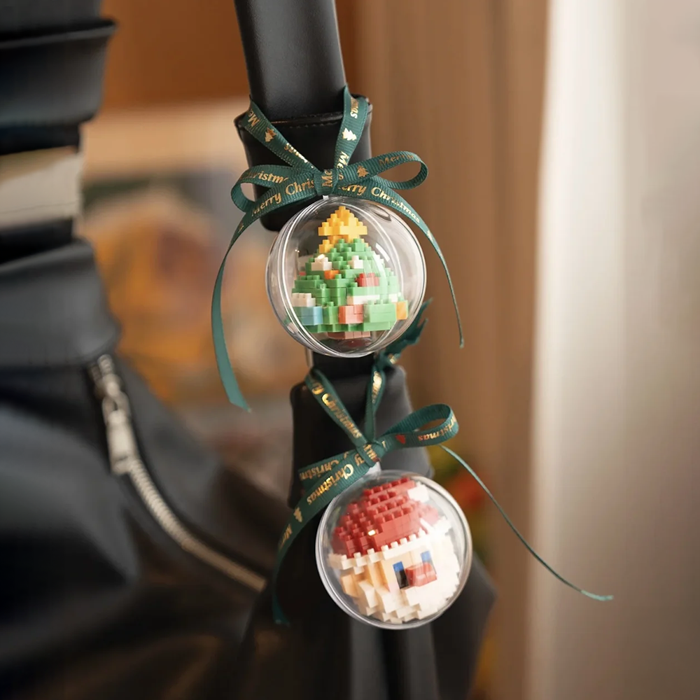 Mini Adornos Navideños Para Bloques De Construcción, Divertida Decoración Navideña Para Adolescentes Y Niños - minebrickes
