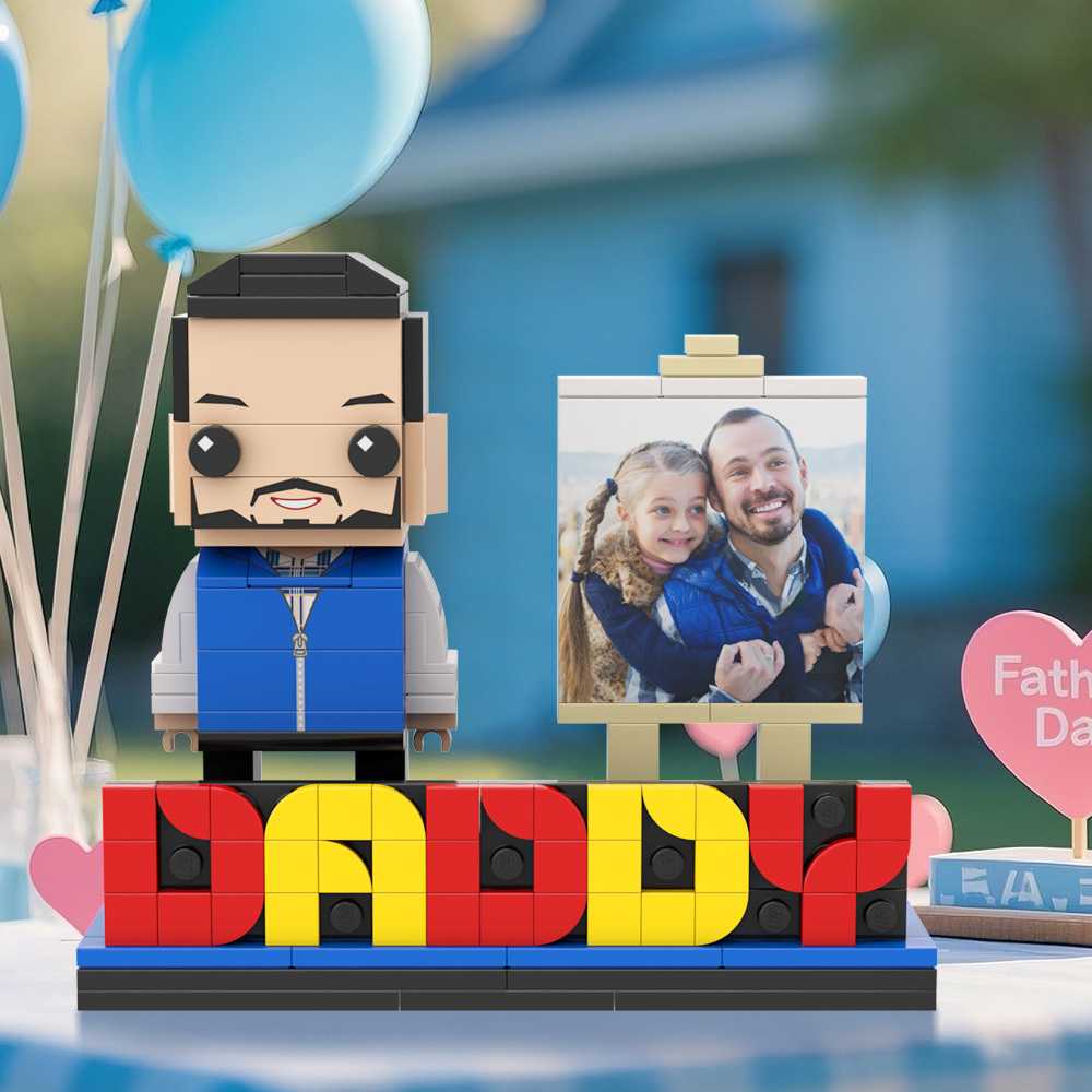 Figuras De Ladrillo Personalizadas Para El Día Del Padre, Regalo Perfecto - 
