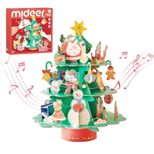 Kit De Rompecabezas 3d - Caja De Árbol De Navidad Diy Para Decoración Navideña - 