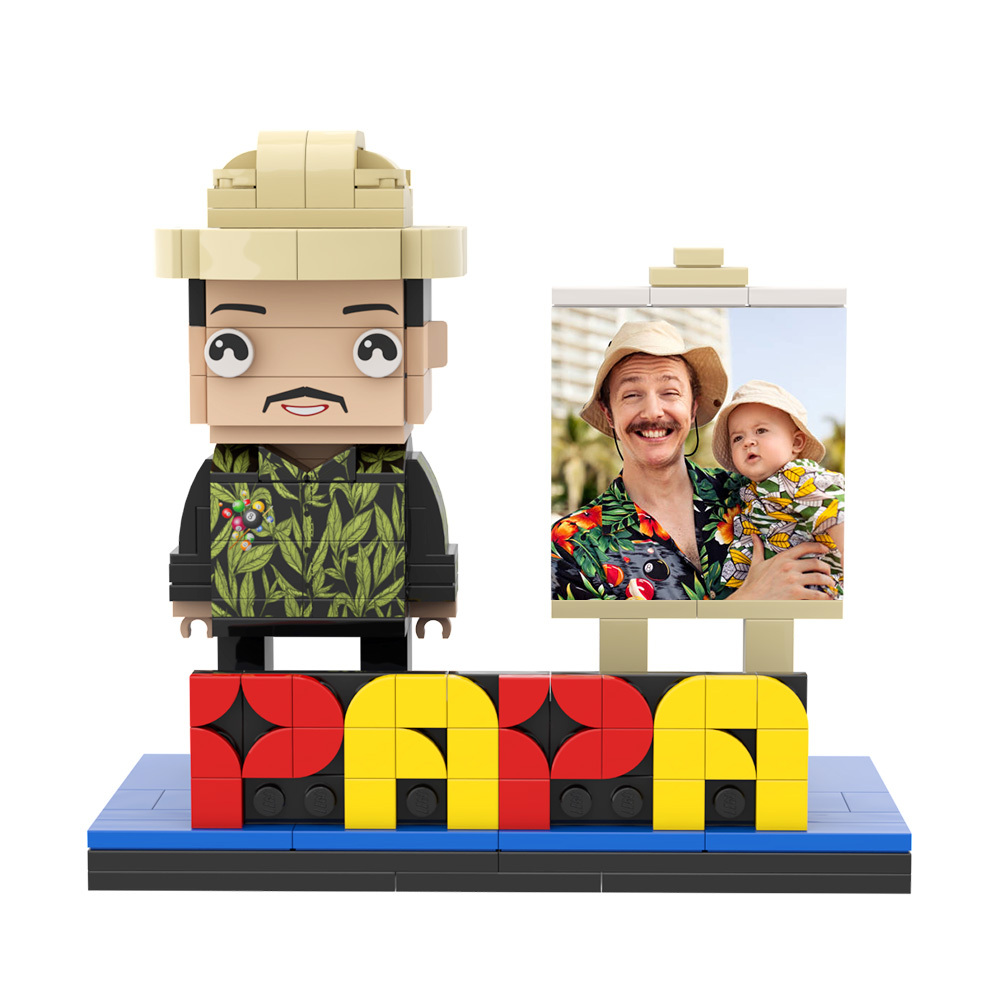 Figuras De Ladrillo Personalizadas Para El Día Del Padre, Regalo Perfecto - 