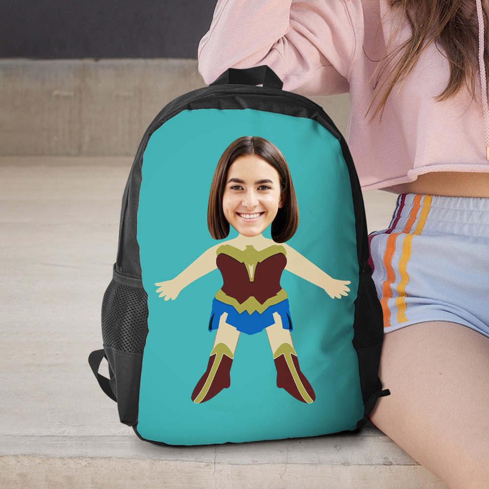 Mochilas Personalizadas De Wonder Woman, Mini Mochilas Escolares, Regalos Para La Vuelta Al Cole Para Niños. - 