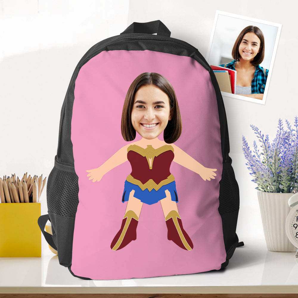 Mochilas Personalizadas De Wonder Woman, Mini Mochilas Escolares, Regalos Para La Vuelta Al Cole Para Niños. - 