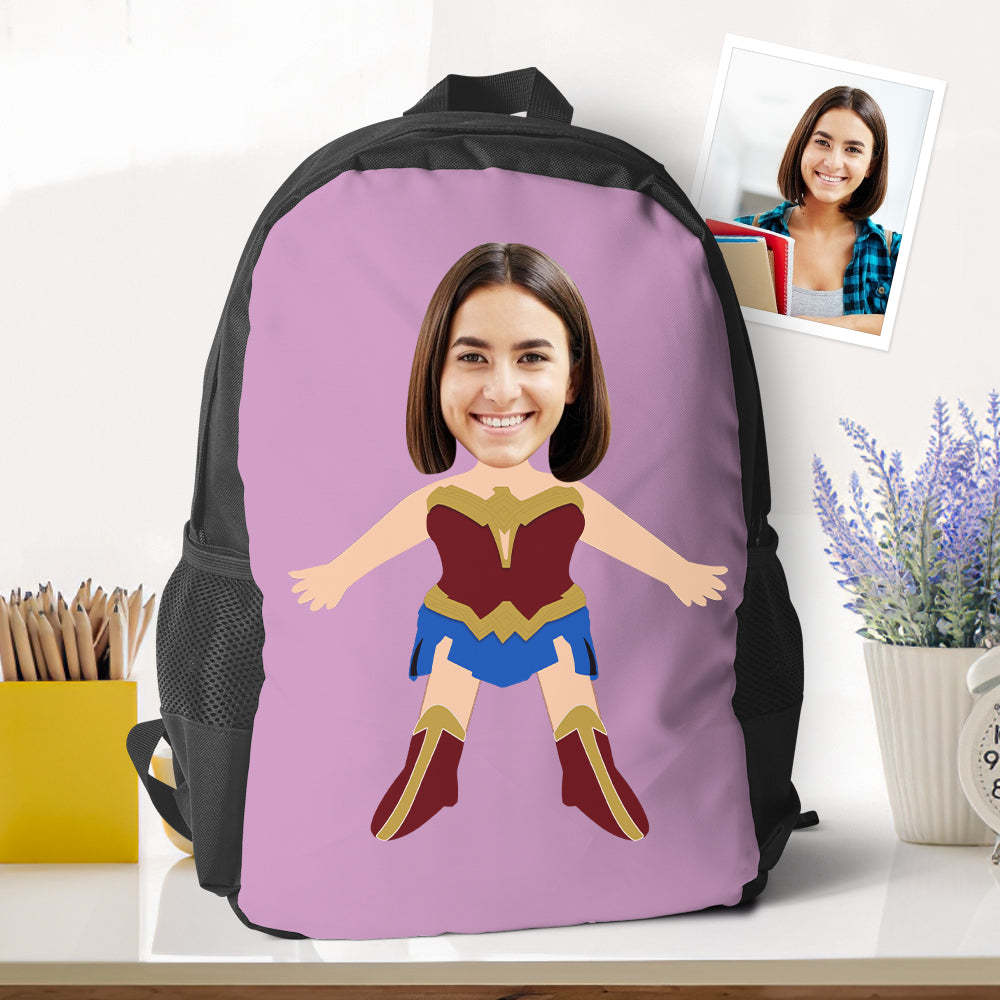 Mochilas Personalizadas De Wonder Woman, Mini Mochilas Escolares, Regalos Para La Vuelta Al Cole Para Niños. - 