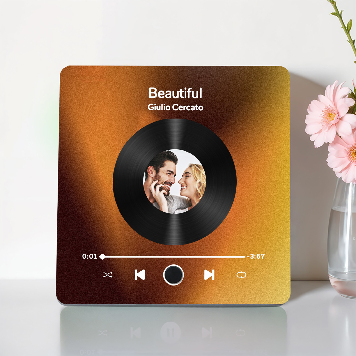 Imán De Nevera Con Música Personalizada. Imán De Nevera Con Álbum Personalizado. Puede Reproducir Canciones Y Ajustar El Volumen. - 