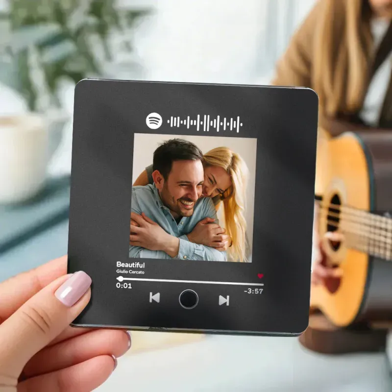 Imán De Nevera Con Música Y Fotos Personalizadas Que Reproduce Canciones. Imán De Nevera Con Foto Personalizada. - 