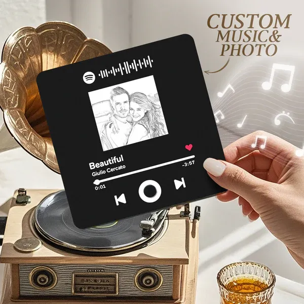 Imán De Nevera Con Música Y Fotos Personalizadas Que Reproduce Canciones. Imán De Nevera Con Foto Personalizada. - 