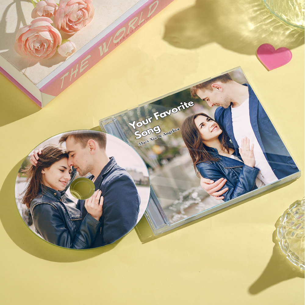 Álbum De Cd Personalizado Con 5 Fotos Cd Personalizado Y Estuche Jewel. Personaliza Tu Propio Mixtape De Cd (10/5/16 Canciones). - 