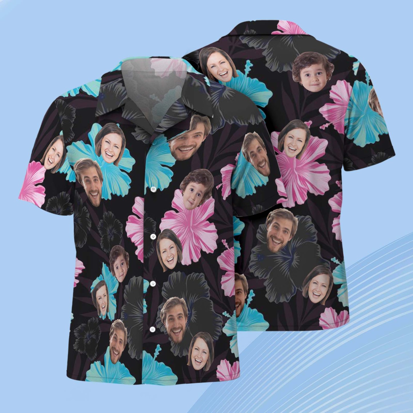 Camisa Hawaiana Personalizada Con Tu Foto Y Estilo. - 