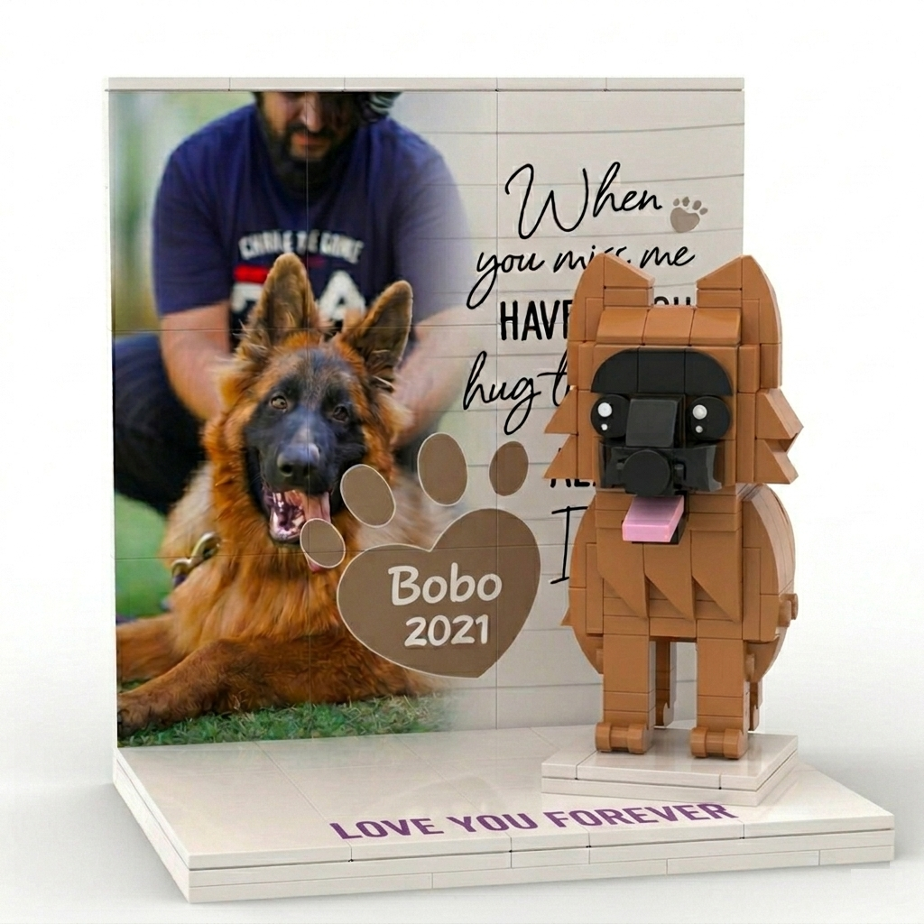 Figura De Ladrillo Para Mascotas Personalizada, Perro Personalizado De Cuerpo Completo Con Foto, Regalo único Para Los Amantes De Las Mascotas - 