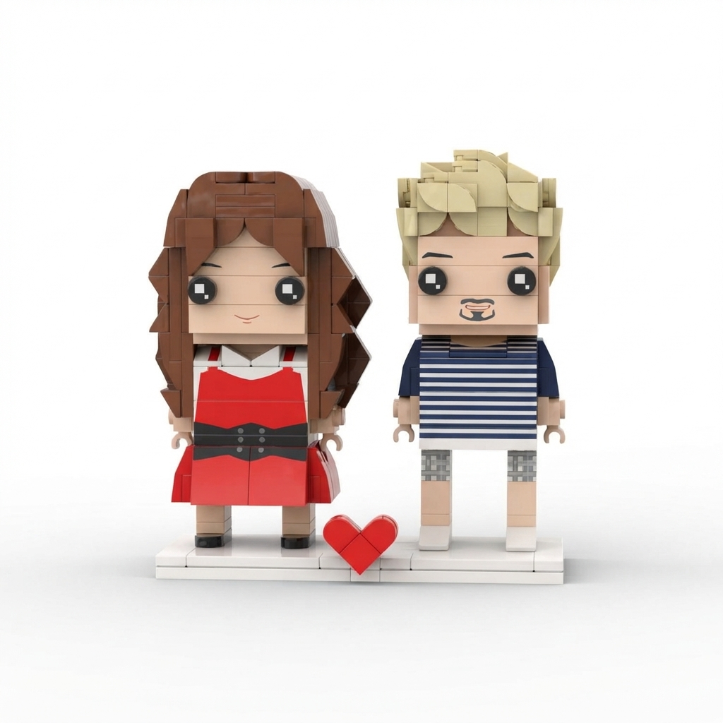 Personalizable Totalmente Cuerpo 2 Personas Figuras De Ladrillo Personalizadas Brick Me Figuras Regalo De Pareja