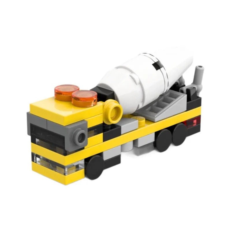 Bloques De Construcción De Coches Pequeños Autobuses Camiones Camiones De Movimiento De Tierras Coches De Carreras Vehículos De Transporte Ensamblaje De Partículas Pequeñas - 