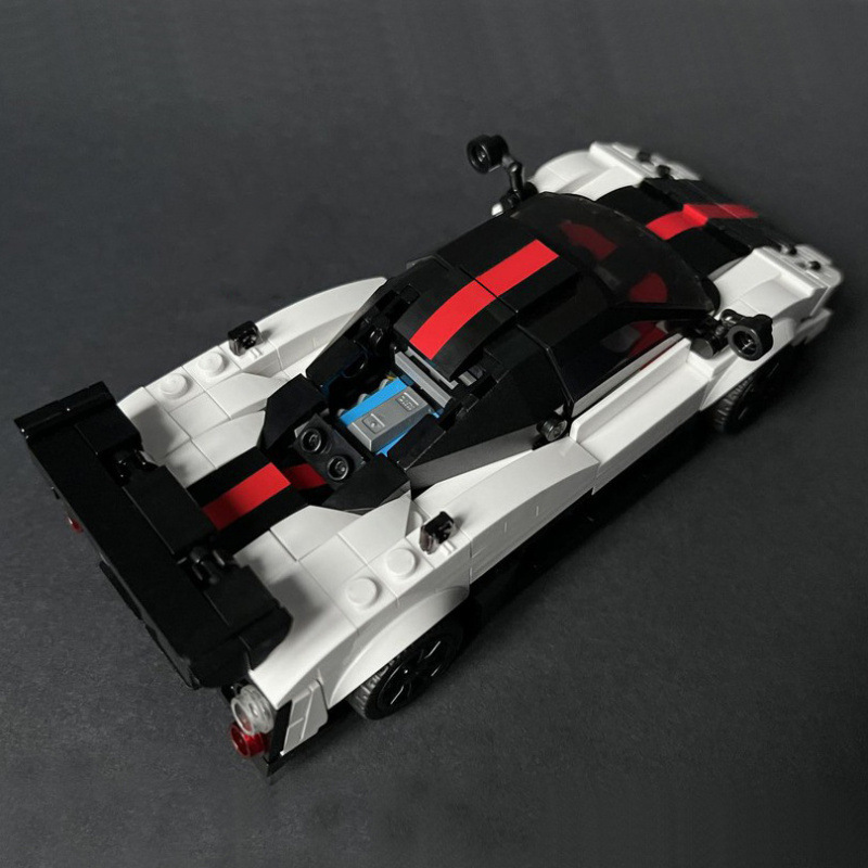 Juego De Construcción De Modelos De Coches De Carreras Diy Con Bloques Para Niños - 
