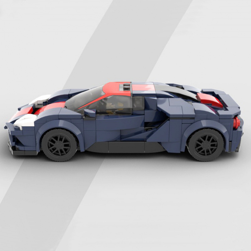 Juego De Construcción De Modelos De Coches De Carreras Diy Con Bloques Para Niños - 