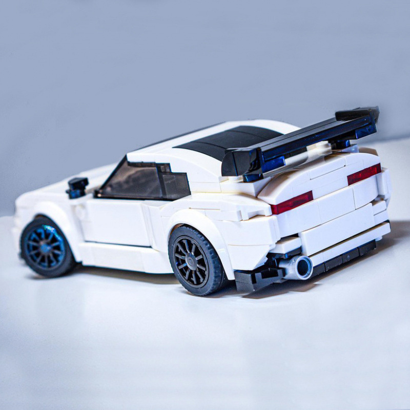 Juego De Construcción De Modelos De Coches De Carreras Diy Con Bloques Para Niños - 