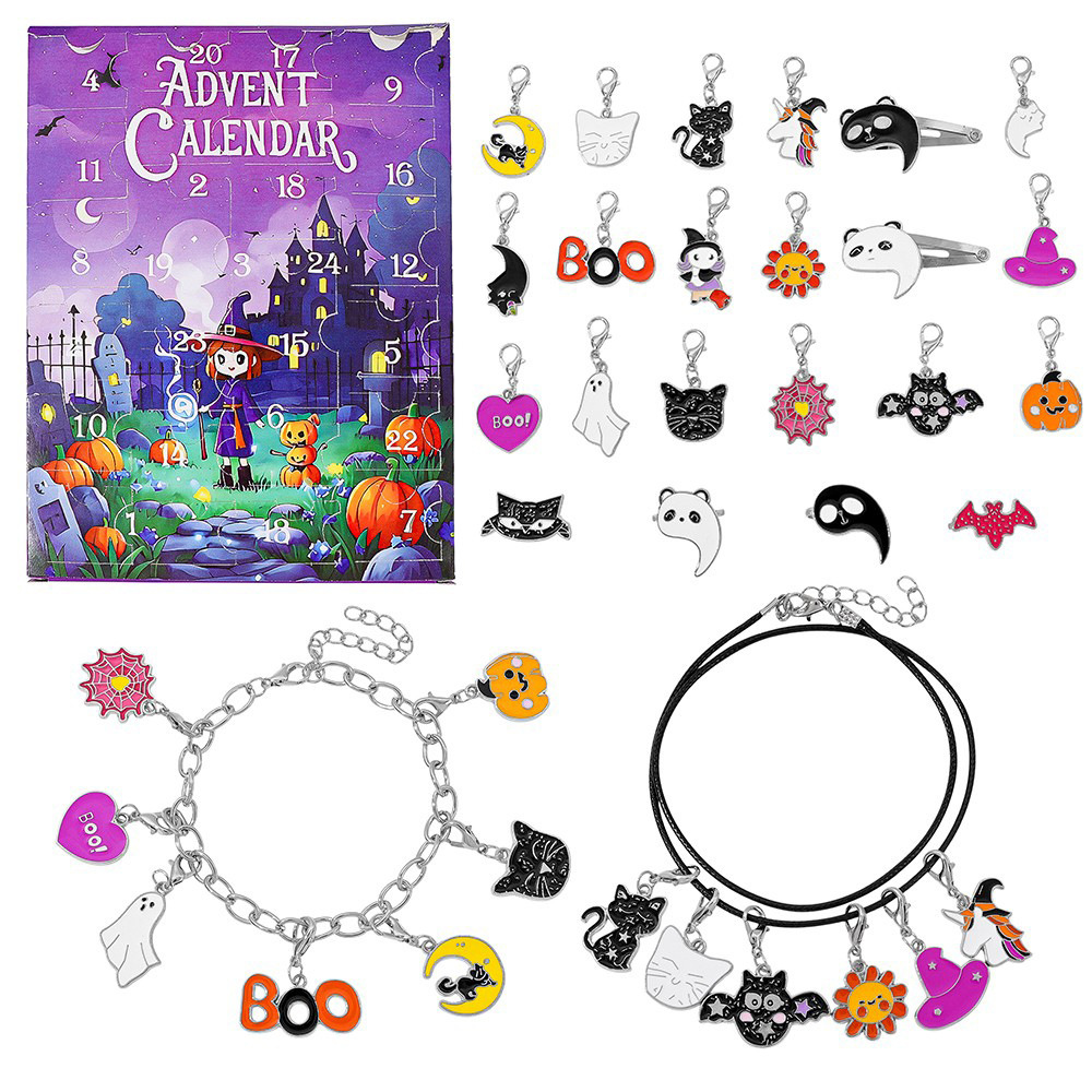 Pulsera Creativa De Halloween Con Forma De Caja Ciega, Múltiples Fantasmas, Calabazas, Pulseras Con Dijes De Halloween, Regalos Para Fiestas De Festivales - 