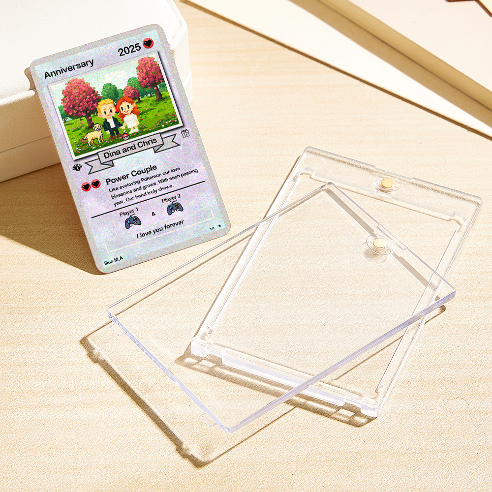 Tarjeta De Aniversario Personalizada, Tarjeta De Anime Personalizada, Tarjeta Coleccionable Personalizada, Tarjeta De Propuesta, Aniversario, Tarjeta De Boda, Tcg, Tarjeta Coleccionable Personalizada - 