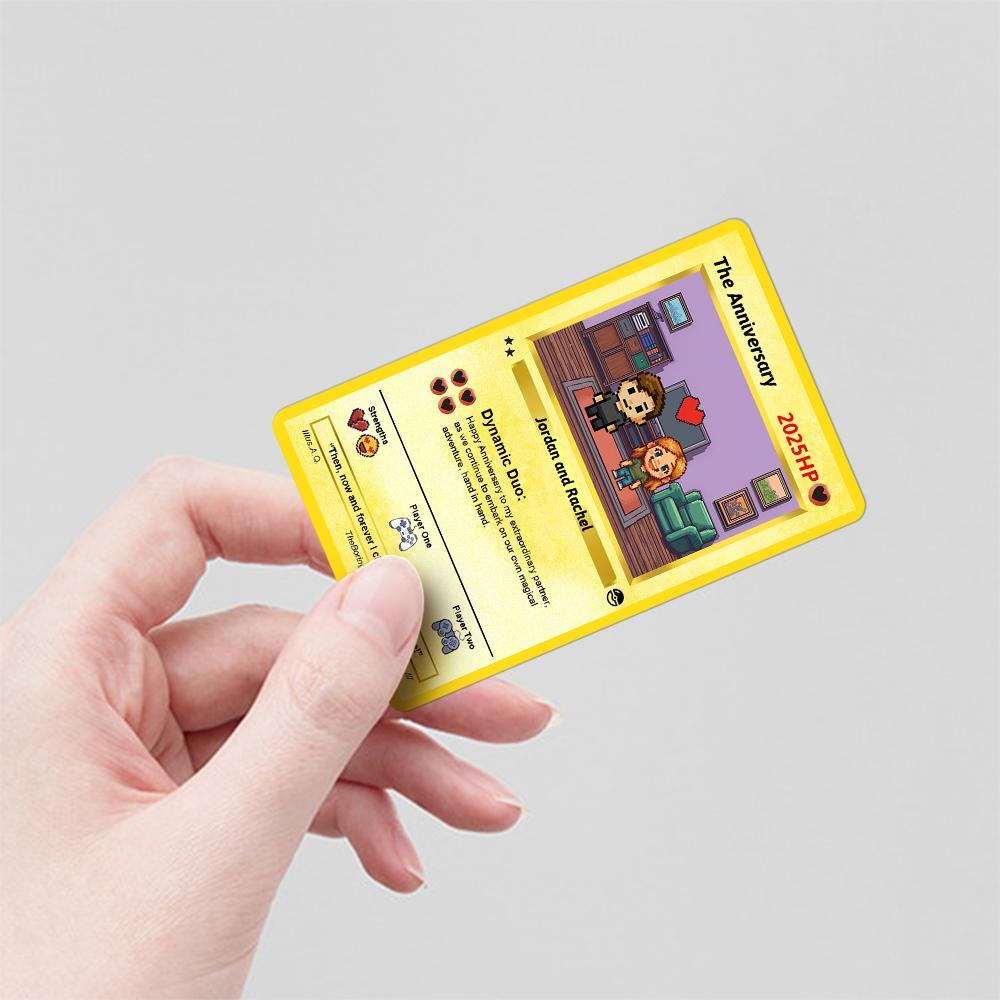 Tarjeta De Aniversario De Anime Personalizada, Regalo Para Él O Ella, Tarjeta De Boda O San Valentín - 