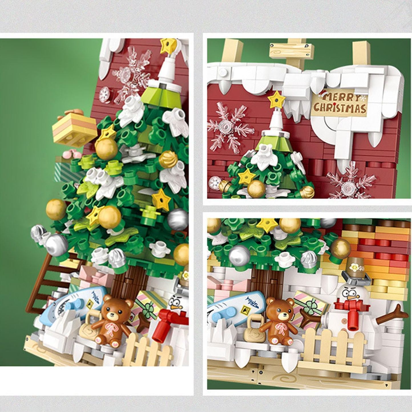Juego De Bloques De Pintura 3d Para Árbol De Navidad En Miniatura, 667 Piezas, Kit De Construcción Con Estereografía Creativa, Juguete De Construcción Moc, No Compatible Con Los Ladrillos De Construcción De Las Principales Marcas. - 