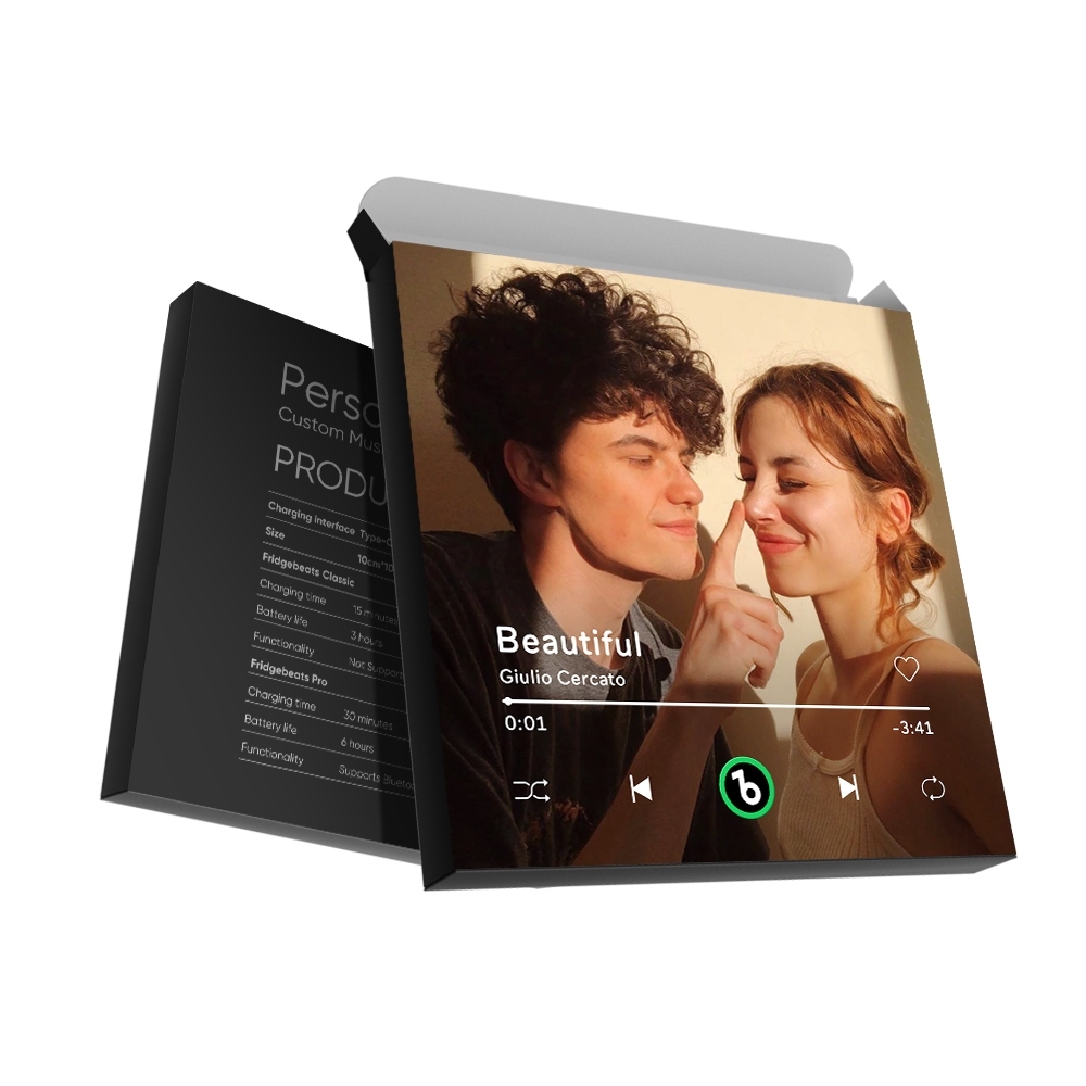 Caja Personalizada Con Tu Foto - Negra - 