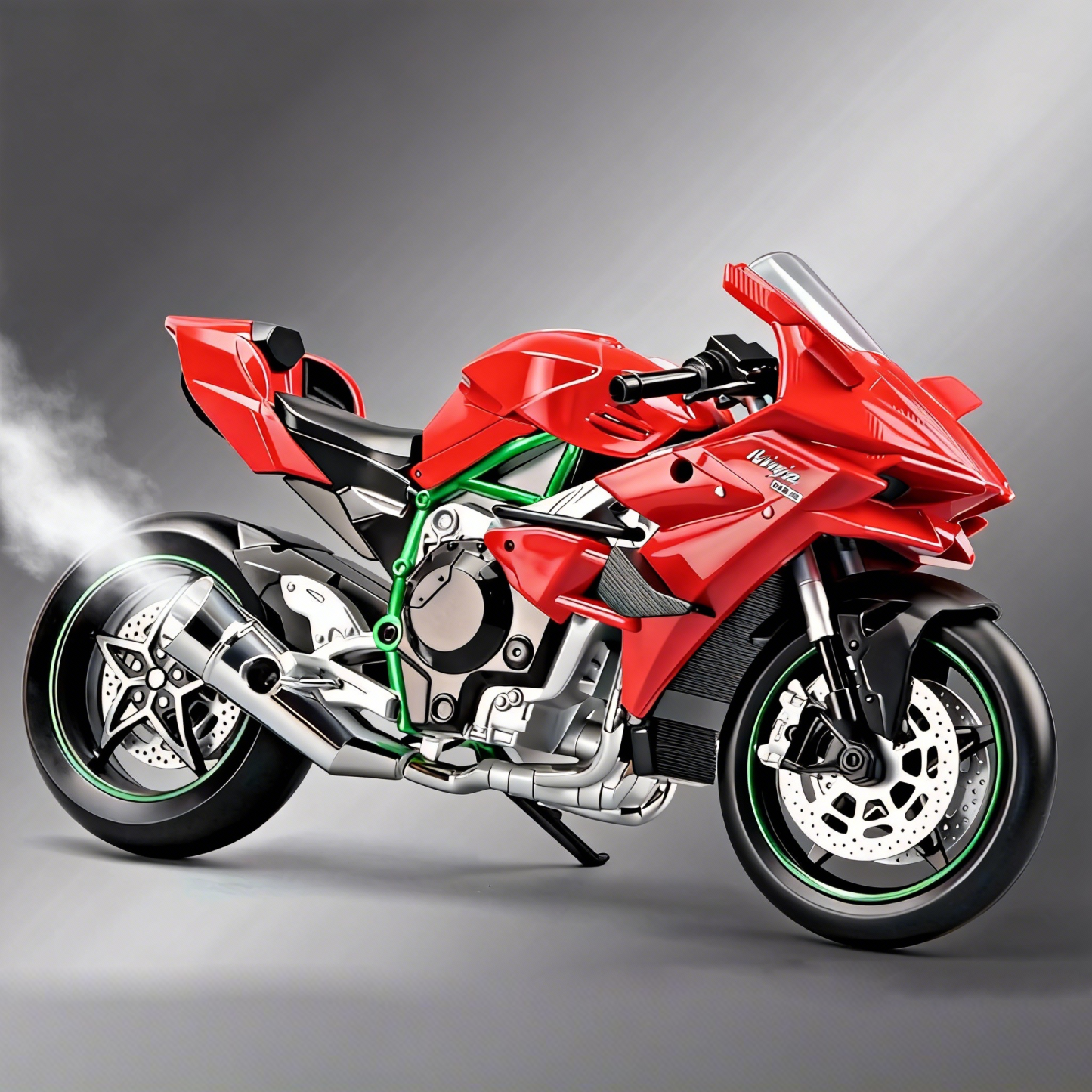 Kit De Modelo De Superbike A Escala 1:9, Motocicleta De Carreras Coleccionable - 