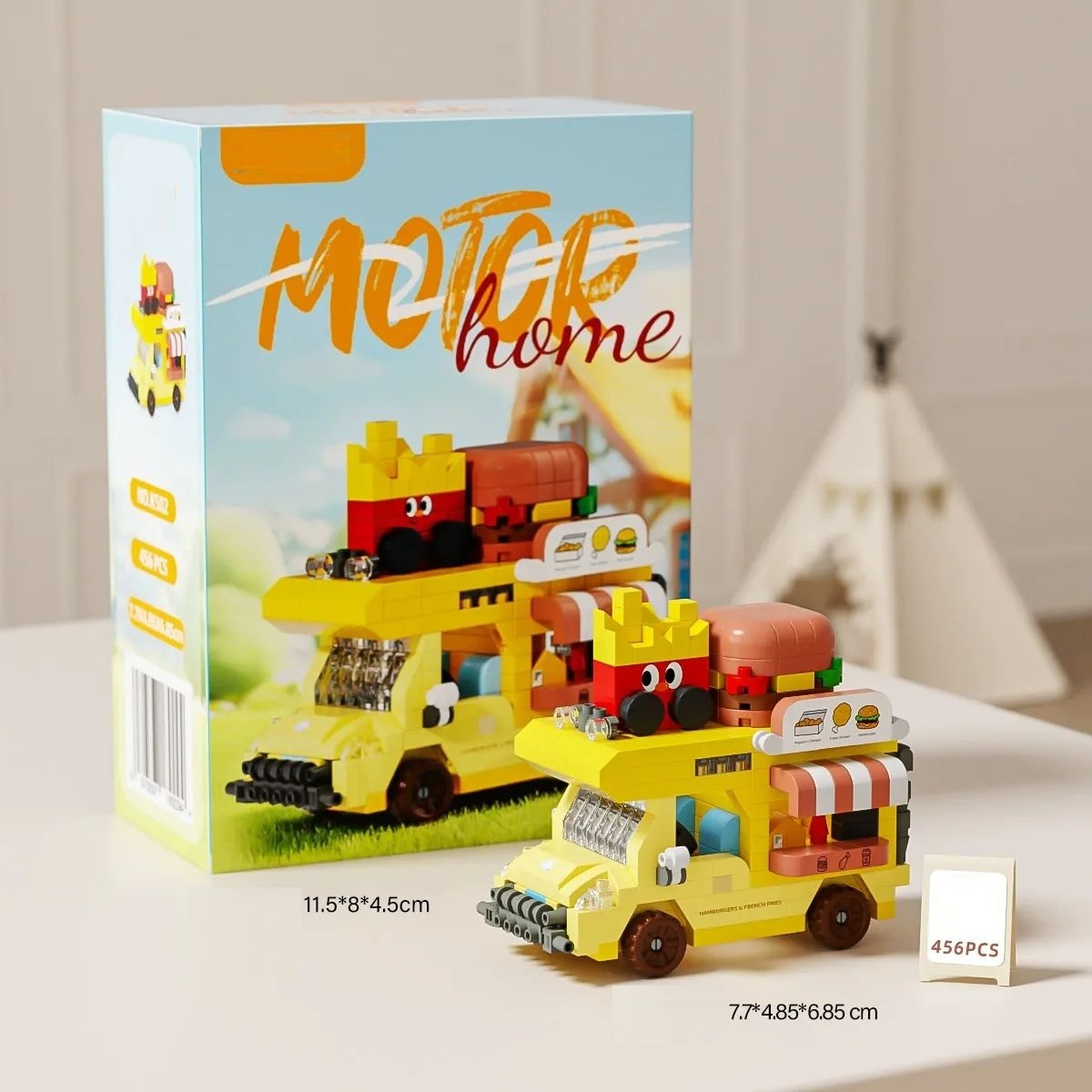 Juego De Bloques De Construcción Para Coche Con Flores Rosas, Regalo Para Ella - 