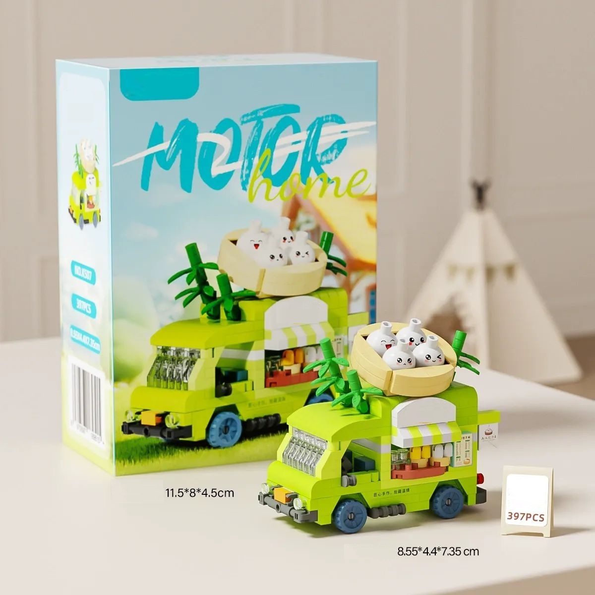 Juego De Bloques De Construcción Para Coche Con Flores Rosas, Regalo Para Ella - 