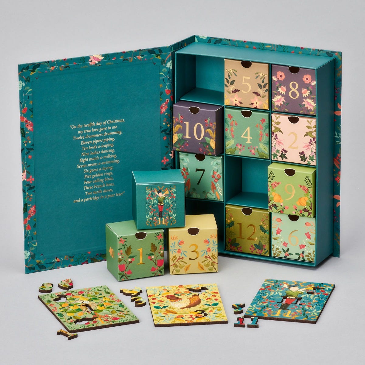 12 Días De Navidad - Lo Mejor Del Calendario De Adviento De Rompecabezas De Madera