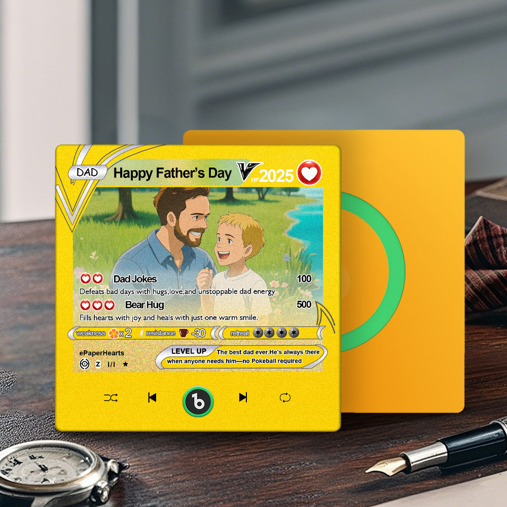 Magnete Da Frigorifero Con Foto Personalizzata, Stile Anime Monster Card, Fridgebeats, Magnete Con Canzone Personalizzata, Regalo Per La Festa Del Papà - 
