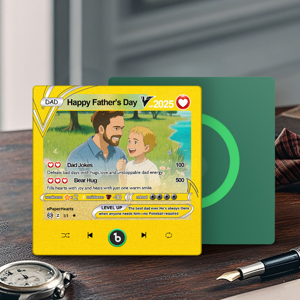 Magnete Da Frigorifero Con Foto Personalizzata, Stile Anime Monster Card, Fridgebeats, Magnete Con Canzone Personalizzata, Regalo Per La Festa Del Papà - 