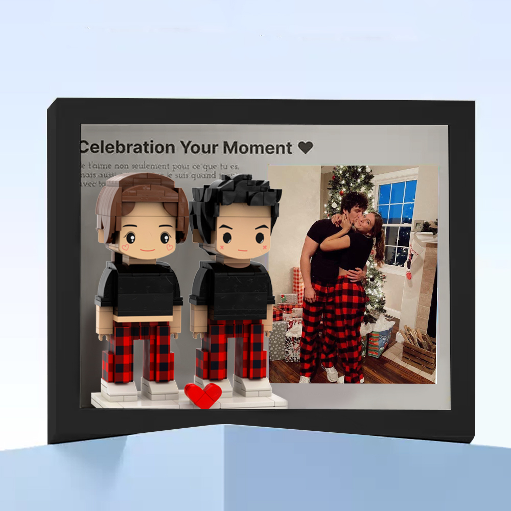 Figure In Mattoni Personalizzate Per 2 Persone Completamente Personalizzabili Figure Brick Me - 