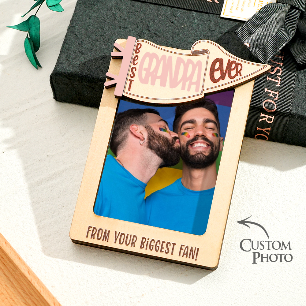 Cornice Per Foto Personalizzata Con Incisione, Magnete Per Frigorifero, Idee Regalo Gay Da Uomo A Uomo, Regali Lgbt - 