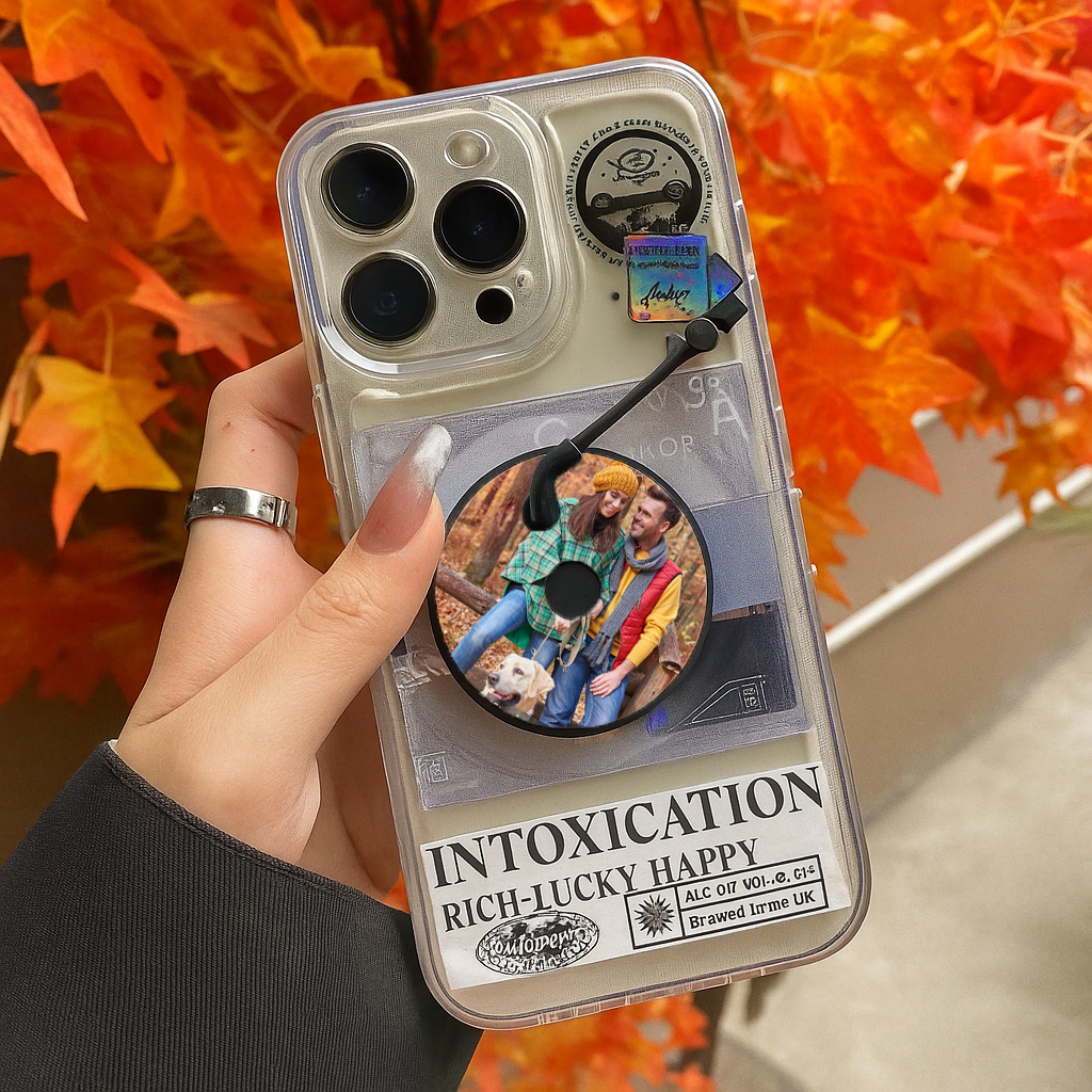 Custodia Per Telefono Nfc Con Foto Personalizzata, Cd Musicale Personalizzato, Regalo Per Coppia - 