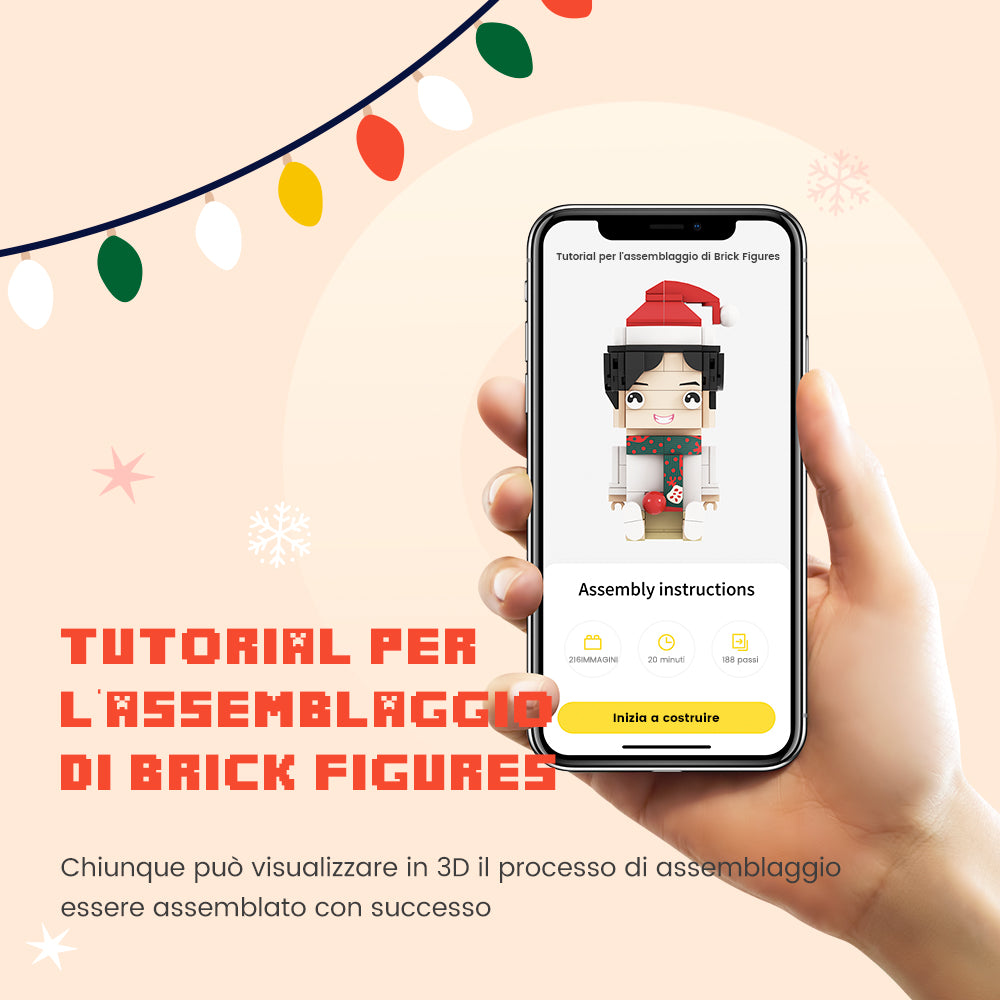 Golden Retriever personalizzabile completamente con il corpo 1 foto del cane Giocattoli Personalizzati in Mattoni  personalizzate Blocco di particelle piccole Figure Brick Me Solo Golden Retriever personalizzato