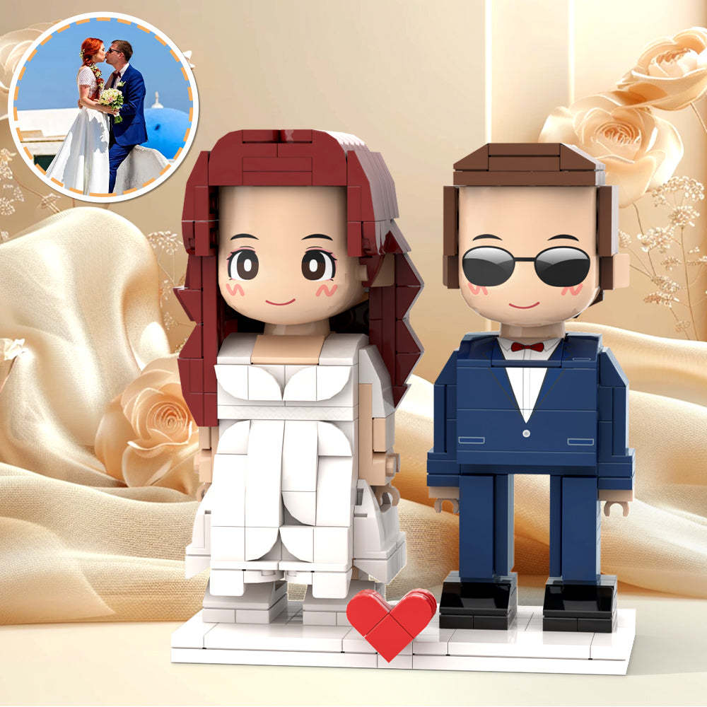 Regali Di Nozze A Sorpresa Figure In Mattoni Duddu Regali Per Coppie Figura In Mattoni Personalizzata Per I Propri Cari Regalo Perfetto Per San Valentino Regalo Per La Coppia Appena Sposata Il Giorno Delle Nozze - minebrickit