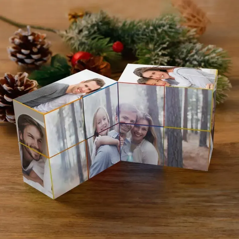 Cubo fotografico Infinity Cubo fotografico pieghevole Decorazione della casa Cubo di Rubic - 