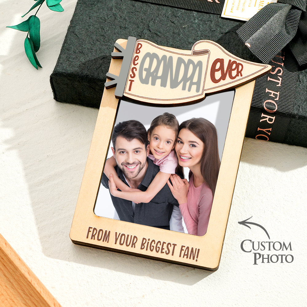 Cornice Per Foto Personalizzata Con Incisione Su Frigorifero, Regalo Per La Famiglia - 