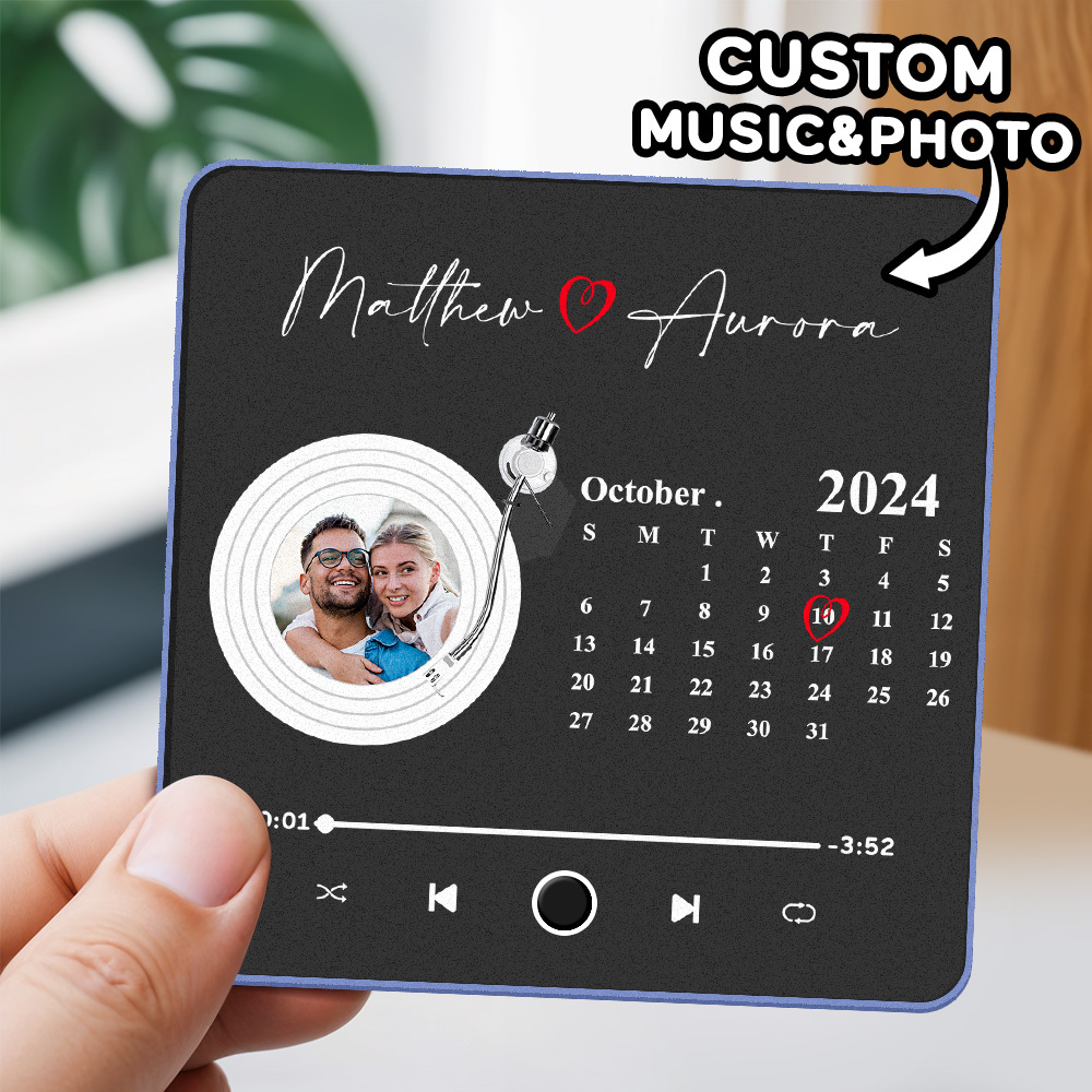 Calamita Da Frigorifero Con Album Personalizzato Calamita Da Frigorifero Con Musica Personalizzata Che Può Riprodurre Canzoni E Regolare Il Volume - 