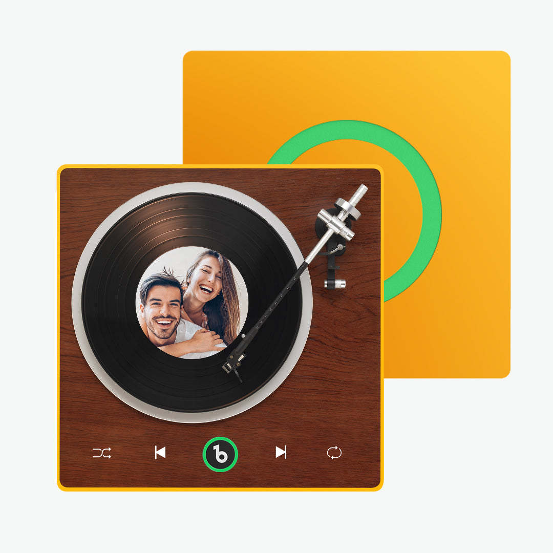 Nuovo Magnete Da Frigorifero Con Musica Personalizzata, Aggiornamento 4.0, Stile Lettore Di Vinile, Regalo Per Gli Amanti - 