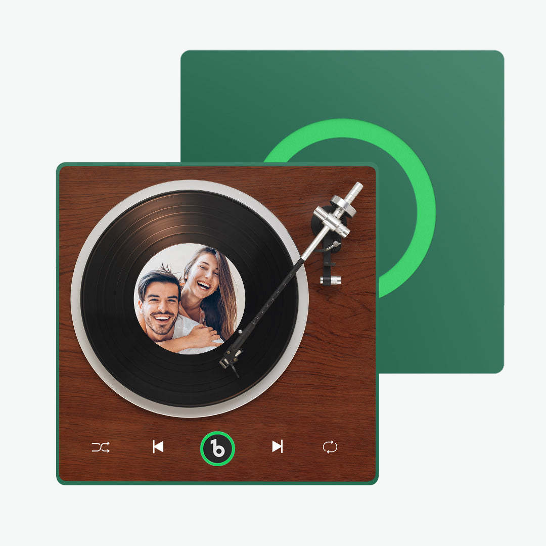 Nuovo Magnete Da Frigorifero Con Musica Personalizzata, Aggiornamento 4.0, Stile Lettore Di Vinile, Regalo Per Gli Amanti - 