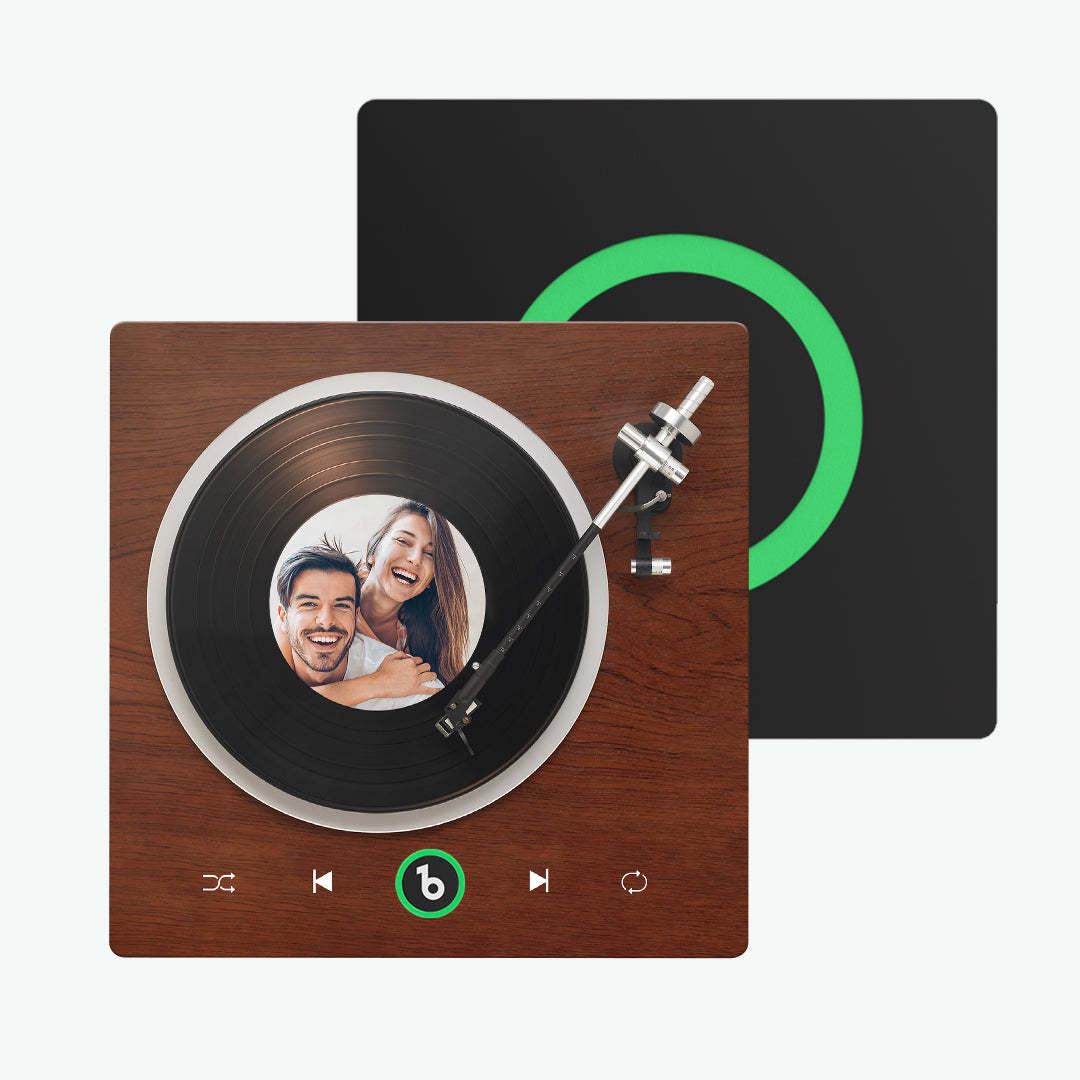 Nuovo Magnete Da Frigorifero Con Musica Personalizzata, Aggiornamento 4.0, Stile Lettore Di Vinile, Regalo Per Gli Amanti - 