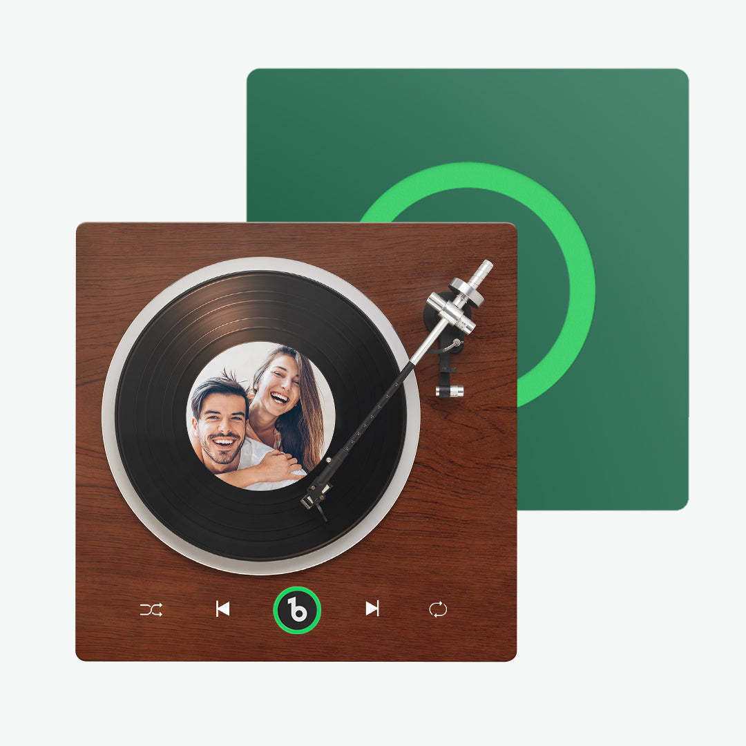 Nuovo Magnete Da Frigorifero Con Musica Personalizzata, Aggiornamento 4.0, Stile Lettore Di Vinile, Regalo Per Gli Amanti - 