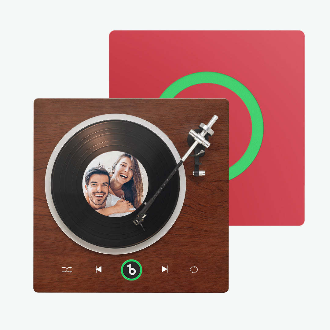 Nuovo Magnete Da Frigorifero Con Musica Personalizzata, Aggiornamento 4.0, Stile Lettore Di Vinile, Regalo Per Gli Amanti - 