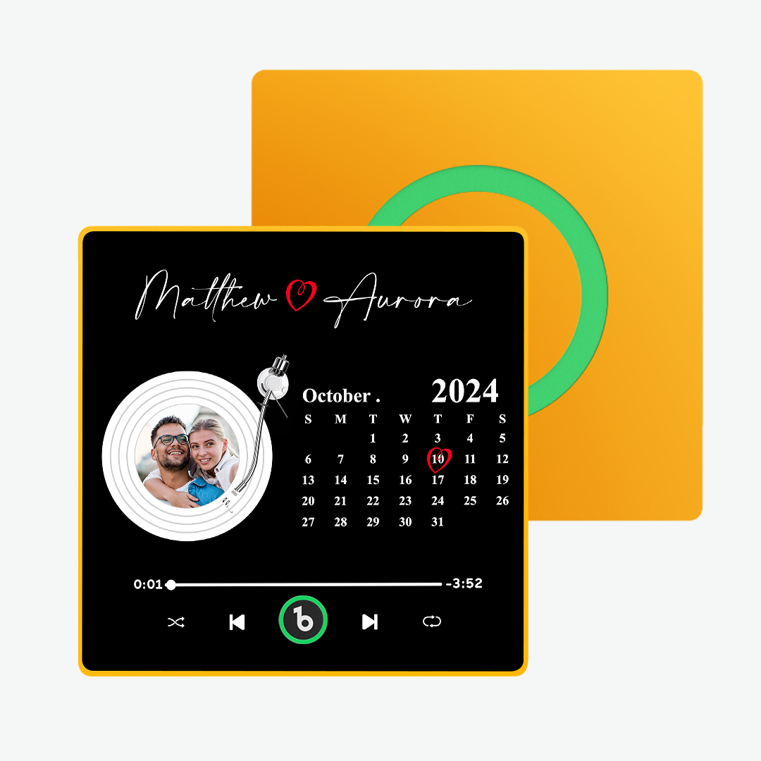 Nuovo Aggiornamento 4.0 Album Fotografico Colorato Magnete Per Frigorifero Magnete Per Frigorifero Musicale Personalizzato Con Nome E Foto Personalizzati Magnete Per Frigorifero Fridgebeats Pro Supporta La Connettività Bluetooth Regalo Divertente Per Coppie - 