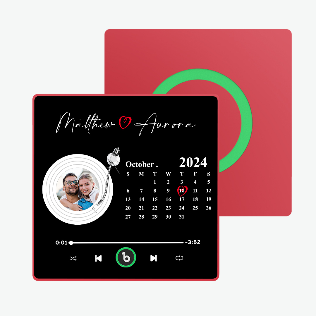 Nuovo Aggiornamento 4.0 Album Fotografico Colorato Magnete Per Frigorifero Magnete Per Frigorifero Musicale Personalizzato Con Nome E Foto Personalizzati Magnete Per Frigorifero Fridgebeats Pro Supporta La Connettività Bluetooth Regalo Divertente Per Coppie - 