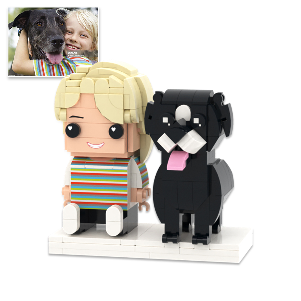 Regali Personalizzati Per Amanti Degli Animali Domestici, Raffiguranti Persone Sedute Con Cani A Figura Intera - 