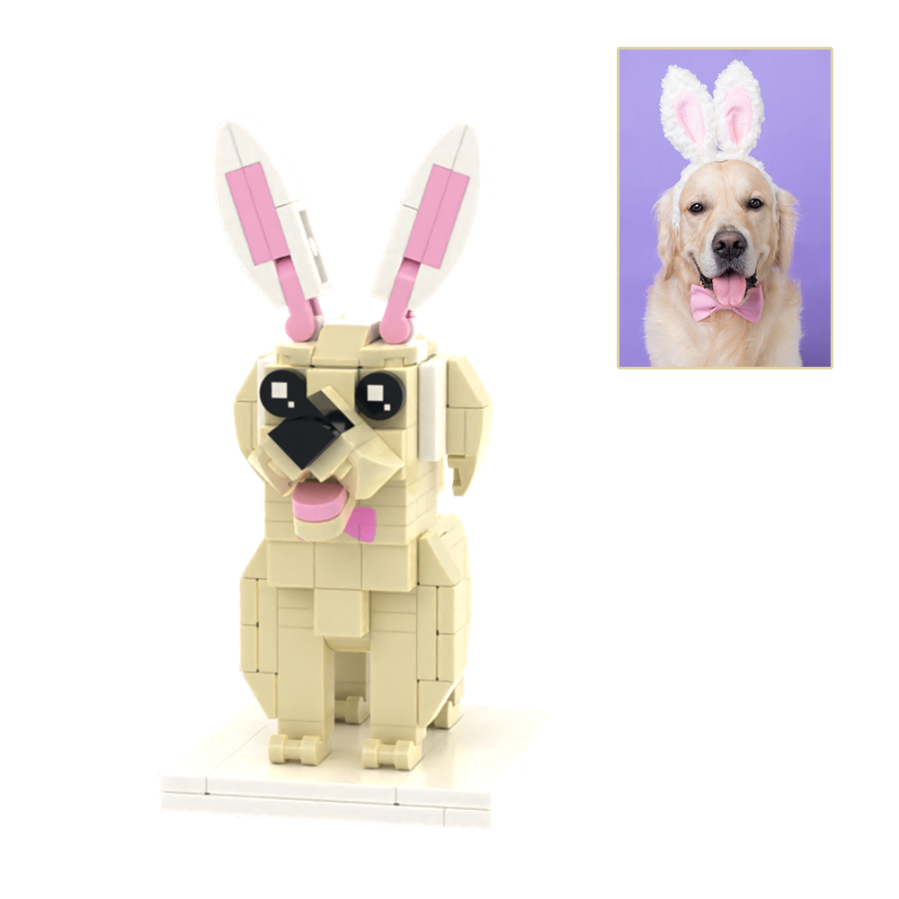 Regalo Personalizzato Per La Famiglia Di Animali Domestici Con Figure In Mattoni A Corpo Intero Per Gatti E Cani - 