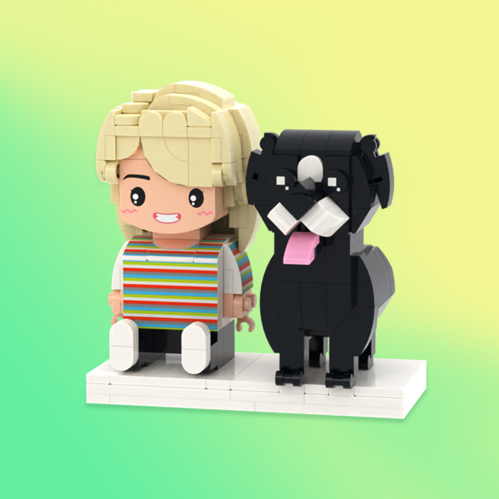 Regali Personalizzati Per Amanti Degli Animali Domestici, Raffiguranti Persone Sedute Con Cani A Figura Intera - 