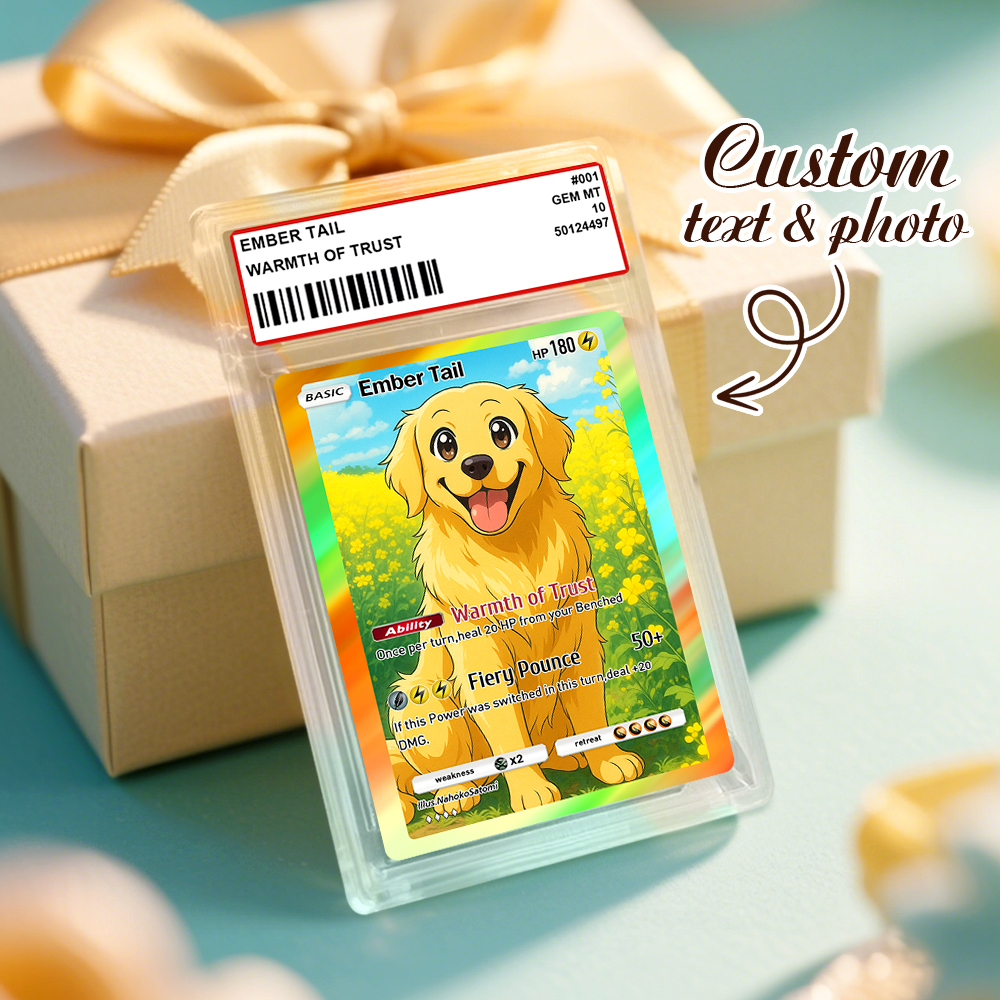 Biglietto D'auguri Personalizzato Con Mostro Anime E Animale Domestico, Biglietto D'auguri Personalizzato Per Gli Amanti Degli Animali, Regalo Personalizzato Per Cani - 