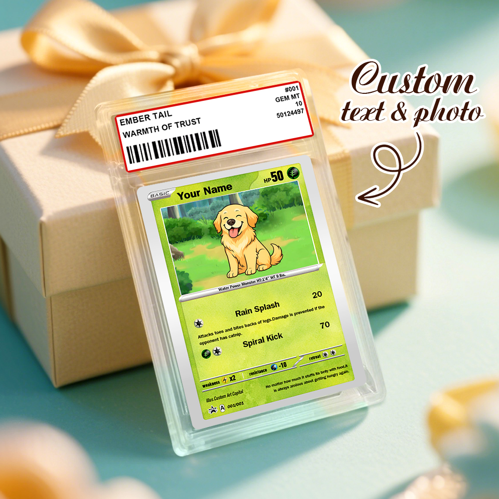 Biglietto D'auguri Personalizzato Con Mostro Anime E Animale Domestico, Biglietto D'auguri Personalizzato Per Gli Amanti Degli Animali, Regalo Personalizzato Per Cani - 
